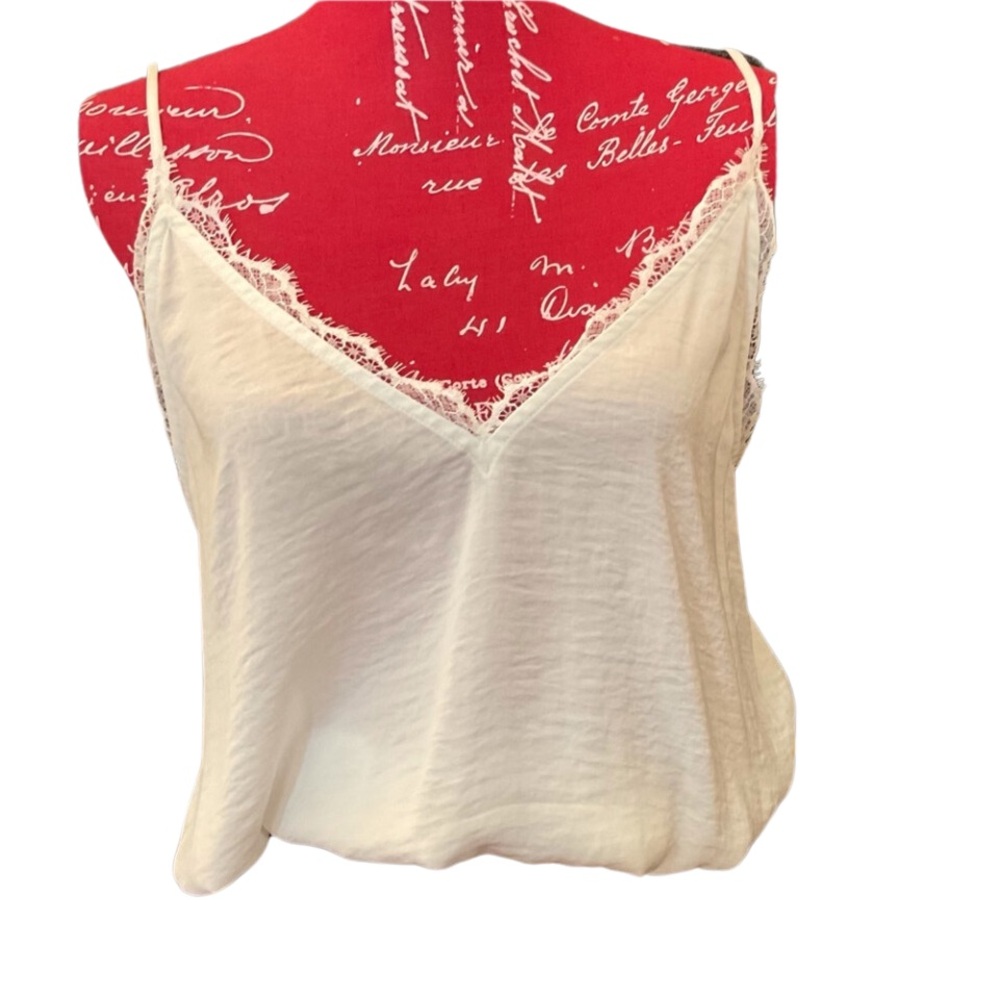 Coquette Feminine Spaghetti Strap Cami Size S